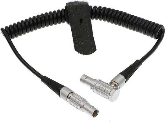 Lemo 5 Pin Timecode Cable de ligação de câmera em espiral para dispositivos de som ZAXCOM DENECKE XL-LL