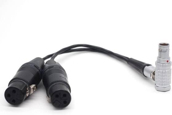 Atomos Lemo 10 Pin para XLR 3 Pin Conector Feminino Breakout Audio Input Cable para Shogun Monitor Recorder