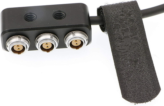 1 para 3 Mini Power Splitter Box ARRI Teradek Cable 26cm D Toque Movi Pro Movi Pro AUX Port para 3 Pcs 2 Pin Female Box