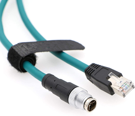 M12 8 Posição X Código para RJ45 Industrial Ethernet Cable para Cognex In 8200 8400 Série IP67 impermeável