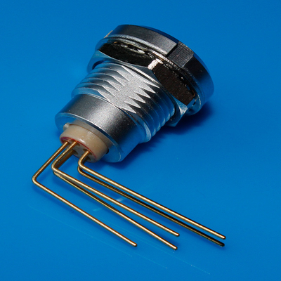 Conector da placa de circuito impresso do ângulo direito de 6 Pin, conector da montagem do PWB 