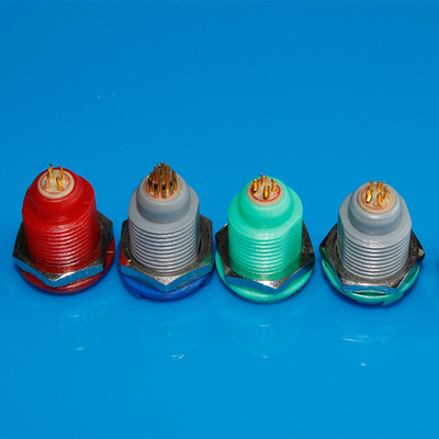 Soquete fêmea médico plástico compatível de 4 conectores circulares do Pin Redel Lemo