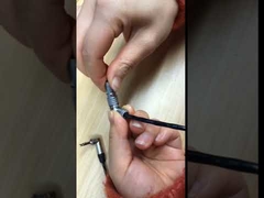 Conectores circulares Lemo Push Pull de ângulo reto de latão revestido