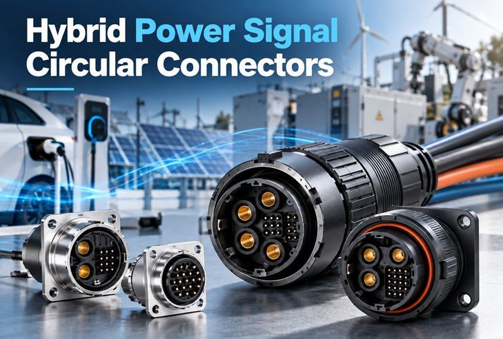 Últimos blogs da empresa sobre Conectores circulares de sinal de energia híbrida: um conector para as linhas de energia e sinal