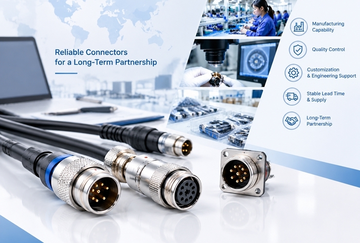 Últimos blogs da empresa sobre How to Evaluate a Circular Connector Manufacturer for Long-Term Supply?