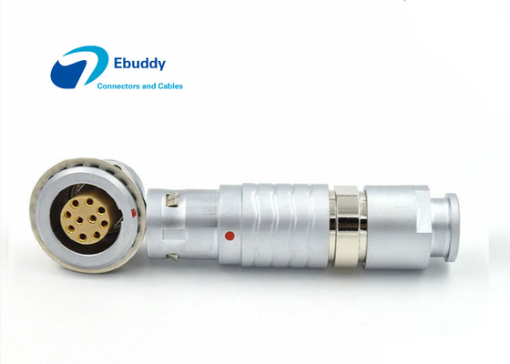 Tomada e soquete circulares do tamanho do OVO 2B do Pin FGG do conector de cabo push pull 10 de Lemo