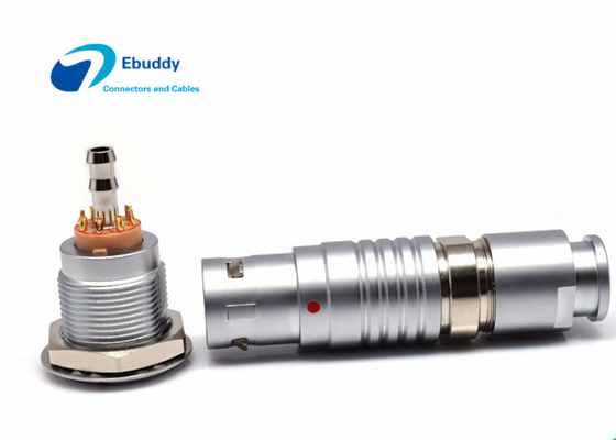 comprar Conectores de fluido e eletricidade IP50 Lemo 2B 8 pinos elétrico 1 pino fluido para instrumentos fabricação em linha
