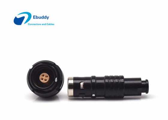 comprar Conectores circulares 0K 4 pinos 4 pinos plugue e soquete alternativos push-pull para chapeamento preto Lemo fabricação em linha