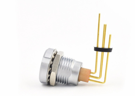 comprar pinos do circuito impresso do cotovelo dos conectores ECG da série de 6pin Lemo B com fixação de 2 porcas fabricação em linha