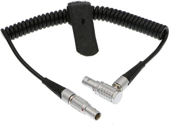 comprar Lemo 5 Pin Timecode Cable de ligação de câmera em espiral para dispositivos de som ZAXCOM DENECKE XL-LL fabricação em linha