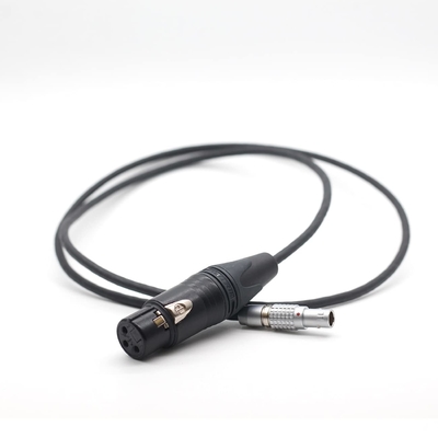 comprar 45cm Alexa Mini Audio In Cable XLR 3 pin para Lemo 0B 6 pin Portão de áudio masculino Linha de trilho duplo online manufacture