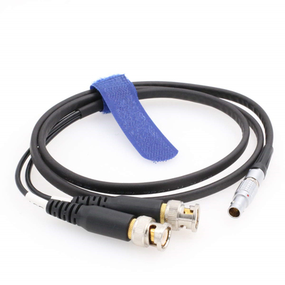 comprar Dispositivos de som XL-LB2 0B 5pin Ângulo direito para o código de entrada e saída de tempo duplo BNC cabo de entrada e saída 60cm online manufacture