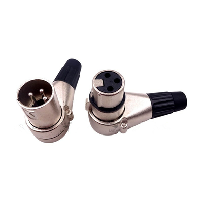 comprar Cabo do conector de Xlr do metal do ângulo direito, cabo de extensão da câmara de segurança fabricação em linha