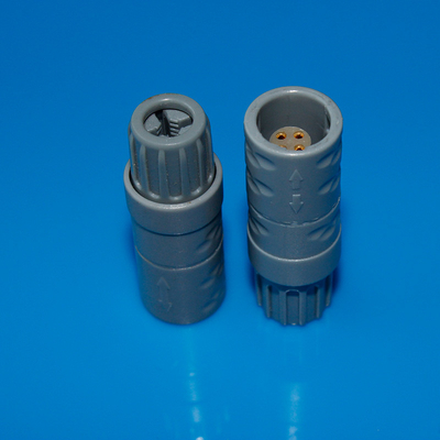 comprar Os conectores circulares plásticos médicos de desconexão rápida dos conectores 4pin cabografam a tomada com pinos fêmeas fabricação em linha