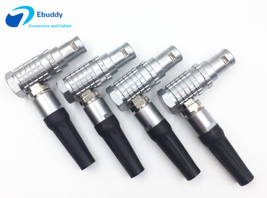 qualidade  LEMO Metal Circular Connector FHG 1B 2 3 4 5 6 7 8 10 14 16 Pin Right Angle Connector Male Fábrica
