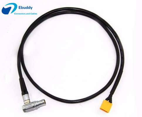 comprar Da câmera 12V Da alimentação de DC escarlate épico vermelho do homem XT60 do cabo à fêmea do ângulo direito de LEMO online manufacture