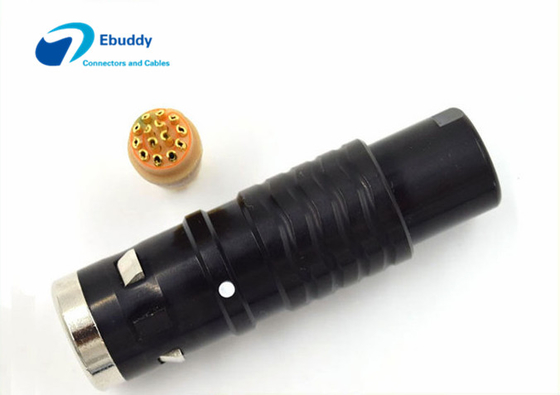 comprar Tomada FGG 1k de 14 séries de Pin Male Connector Lemo K com Chrome preto FGG.1K.314.CLAD fabricação em linha