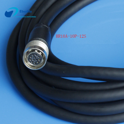 comprar Cabo da conexão da câmera do voo do Pin de  12 para a fonte de alimentação HR10A-10P-12S da câmera do CCD fabricação em linha