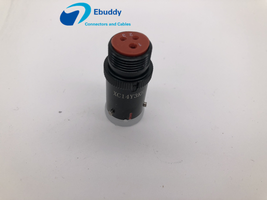 comprar Conectores circulares masculinos do metal, conector circular XC14Y3KH de ângulo direito de 3 Pin fabricação em linha