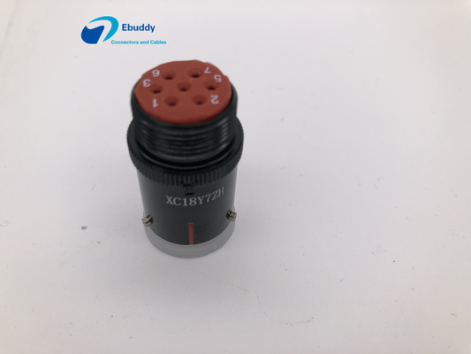 comprar Bens retos circulares da tomada XC18Y7ZH do Pin dos conectores de cabo 7 da baixa tensão fabricação em linha