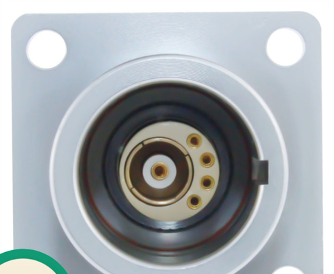 comprar Chrome de bronze 2K 4pin Lemo misturou a fêmea coaxial video do conector fabricação em linha