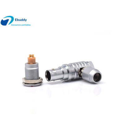 comprar conector circular push pull masculino do cotovelo do conector de cabo de 4pin Lemo fabricação em linha