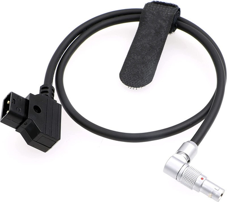 Zacuto Cameleon EVF Cable de energia da câmera Lemo giratório ângulo direito 4 pin masculino para inverter D-Tap
