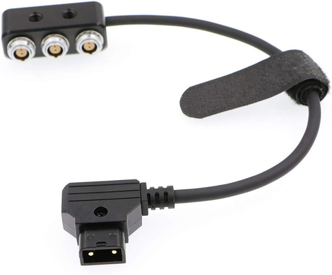 1 para 3 Power Splitter Box Cable D Tap Male Movi Pro AUX Port Para 3 * 2 Pin Box Para ARRI RED