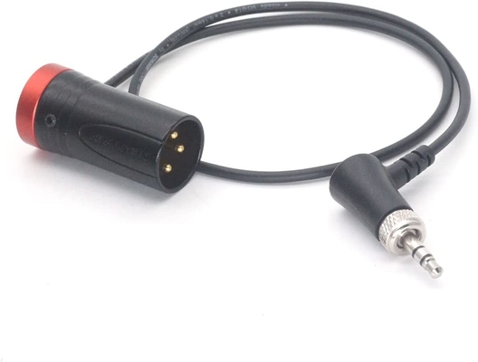 50cm bloqueável 3pin XLR macho para 3.5 cabo de áudio para Sony D11 fones de ouvido Retorno da NEUTRIK