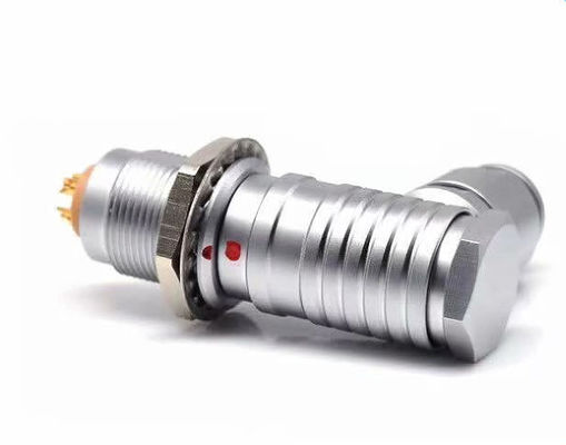 Conector FHG.3B.304 da solda do ângulo direito de conector de cabo do conector FHG 3B 4pin de Lemo 3B